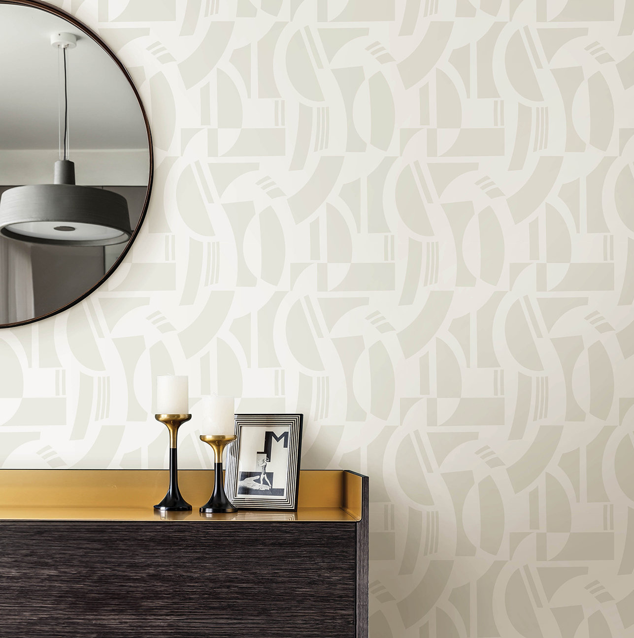 Carter Wallpaper Double Roll, Off-White