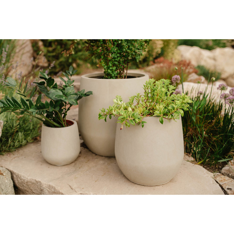 Serene Planter Pot - Bundle, Stone Gray