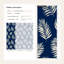 Papier peint amovible de feuilles de palmier bleu marine tropical-1573228359