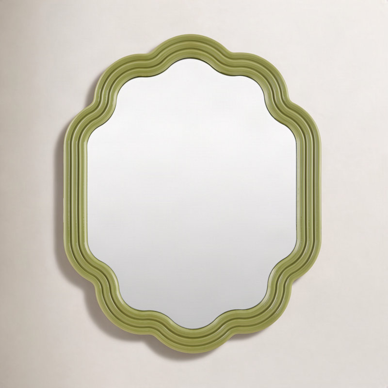 Aysun Mirror, Green, 33" x 25"