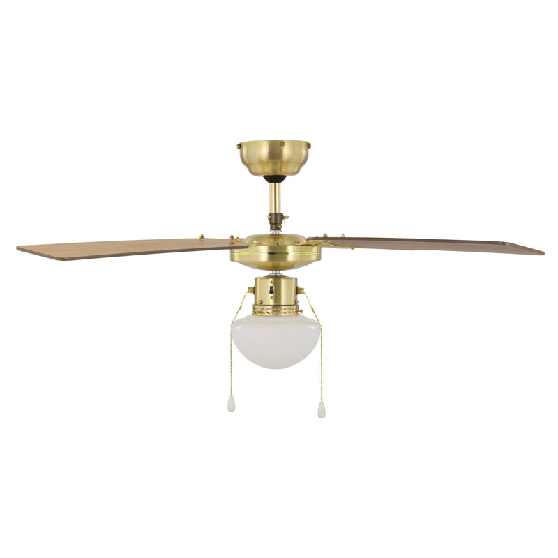 Sibelle Ceiling Fan with Light Kit, Bronze
