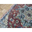 Tapis rouge en laine noué à la main de conception unique 4 pi 9 po x 7 pi 1 po Beare