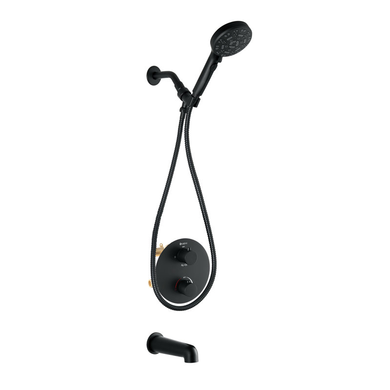 Robinet de baignoire et de douche à double fonction avec valve brute