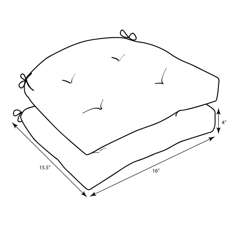 Coussin de chaise, Jaune