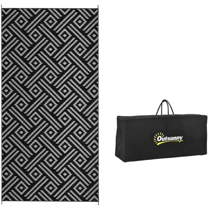 Reversible Outdoor Rug, Rectangle 18' x 9'