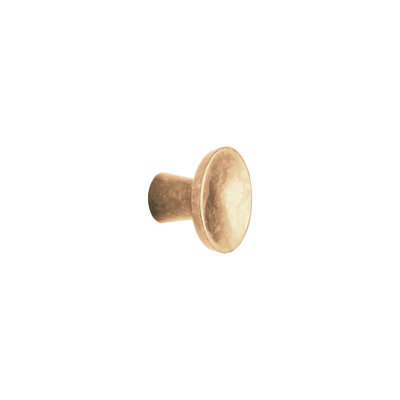 Brut Bronze Round Knob