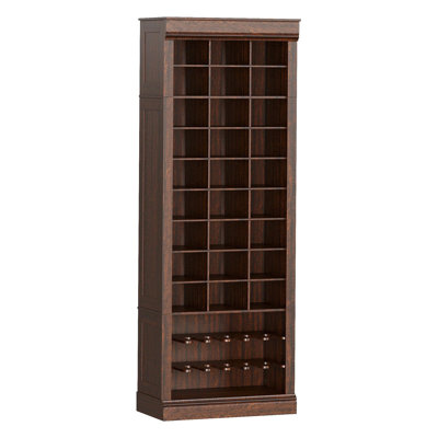 Rangement à chaussures à 10 niveaux, grand range-chaussures en bois avec 27 casiers, range-chaussures autoportant pour le vestibule et le salon