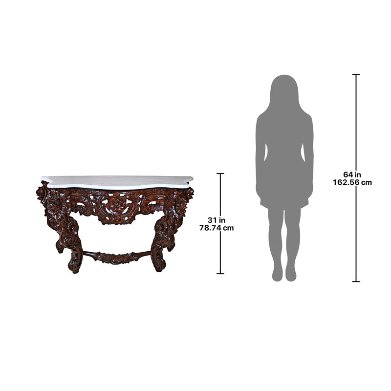 Hapsburg 54'' Marble Top Console Table