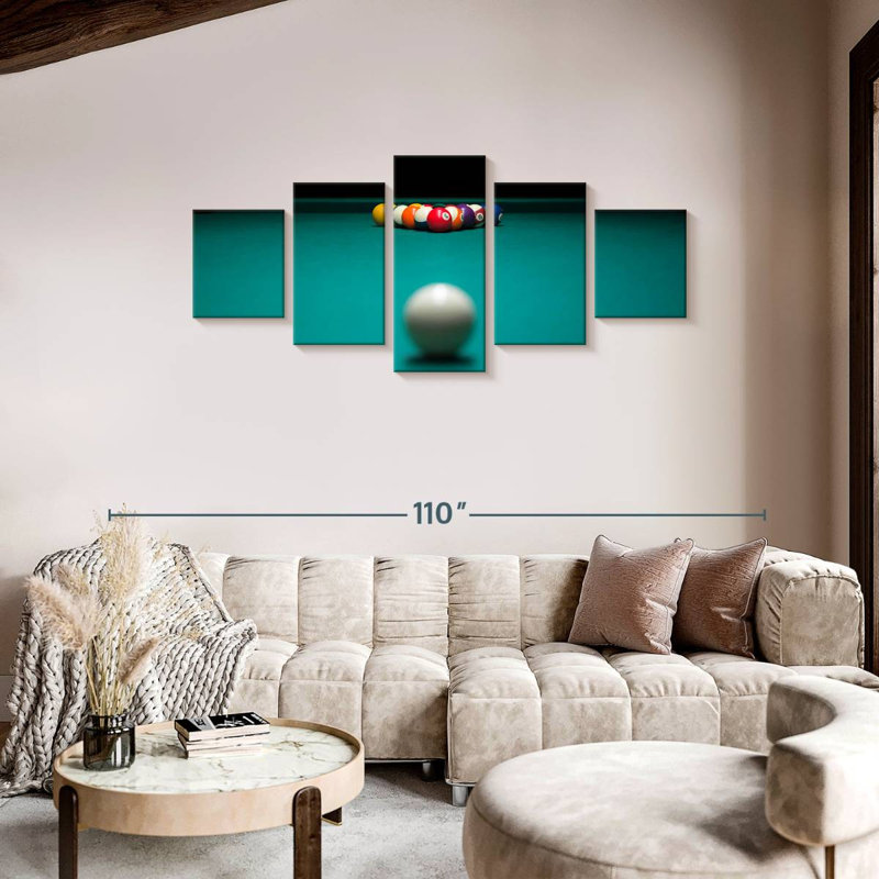 Pool Table, 36" H x 80" W