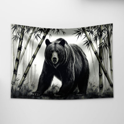 Tapisserie murale «Wildlife Black Bear»