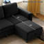 Canapé rembourré 78 po avec repose-pieds-517032256
