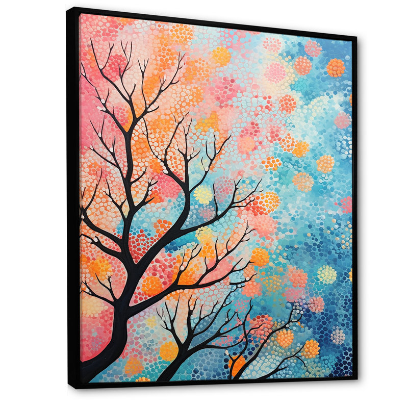 «Coral Reef Barrier Gracefulness III», reproduction sur toile, Cadre flottant noir, H 32 po x l 24 po x P 1 po
