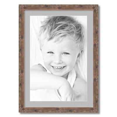 Wood Matte Picture Frame with Mat