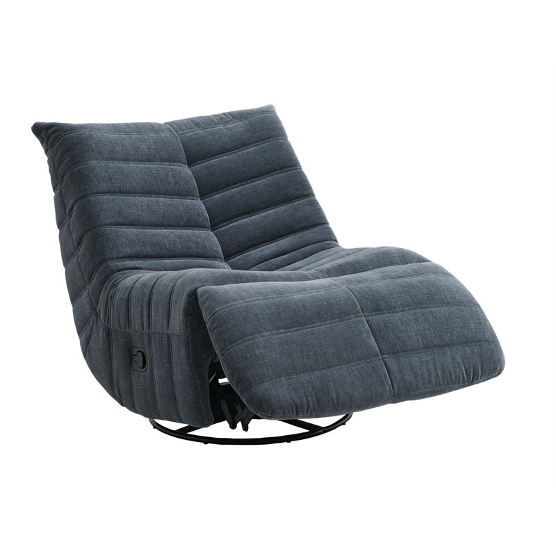 Fauteuil inclinable et oscillant Talmon Shadow Chenille, Gris foncé