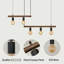 5 - Luminaire suspendu en métal brun, intensité variable, finition bronze de la cuisine, intensité de la rouille, intensité variable