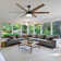 Chamlee 70'' 6-Blade DC Ceiling Fan with 3CCT Dimmable LED Lights and Remote Control