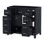 [armoire seulement] Meuble-lavabo noir de 36 po | design moderne (lavabo non inclus) (85 caractères)