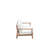 Anya Outdoor Sofa, Natural Brown Acacia Wood, White Cushions, 89 Inch-118445197