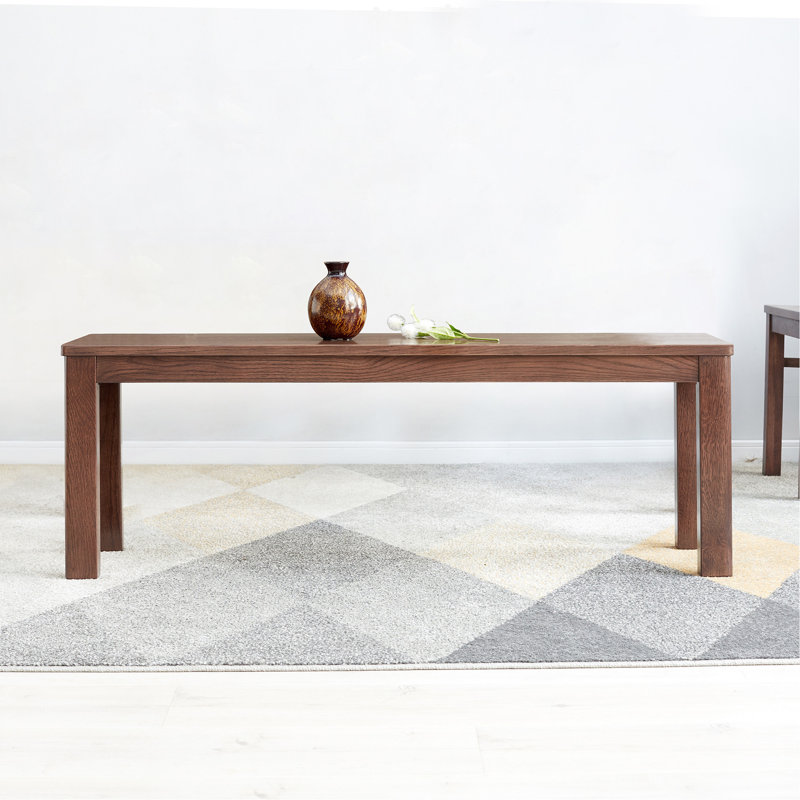(1,2 m) Bois de chêne naturel de couleur noyer pour banc de table de salle à manger