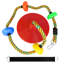 Sangle de balançoire à disque en plastique et mousqueton inclus-62154422-62309355