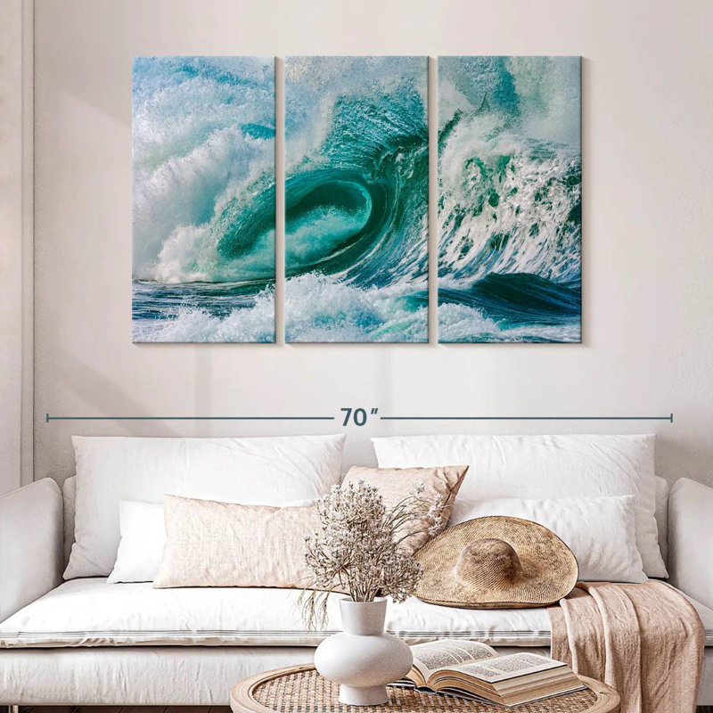 Gillard Violent Ocean Wave, 32" H x 50" W