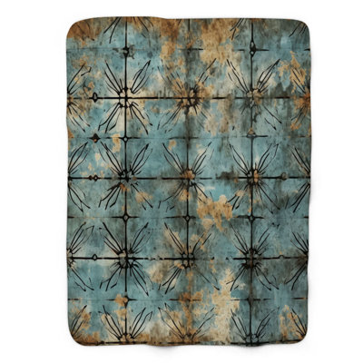 Motifs rétro - couverture Sherpa de qualité supérieure 1 pièce