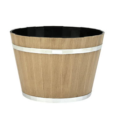 All-Weather Resin Planter In Whiskey Shape For Succulents And Herbs With Spacious Planting Capacity Durability