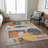 Machine Washable Indoor/Outdoor Cinead ACN1695 Gray Rug-109534464
