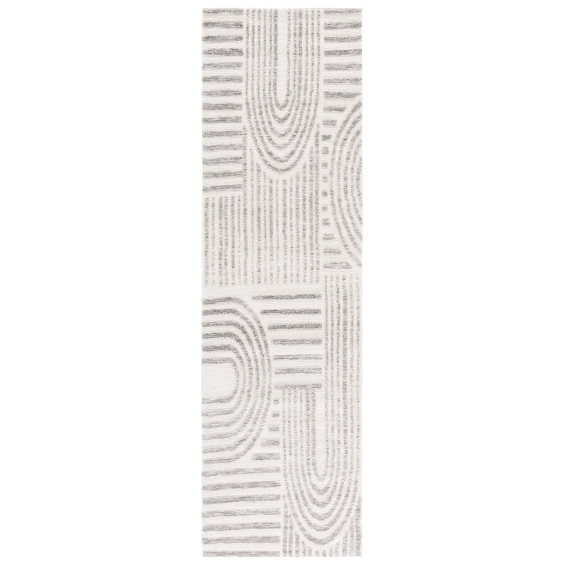 Tapis rayé Izaan Performance Performance, Tapis de couloir 2 pi 3 po x 8 pi