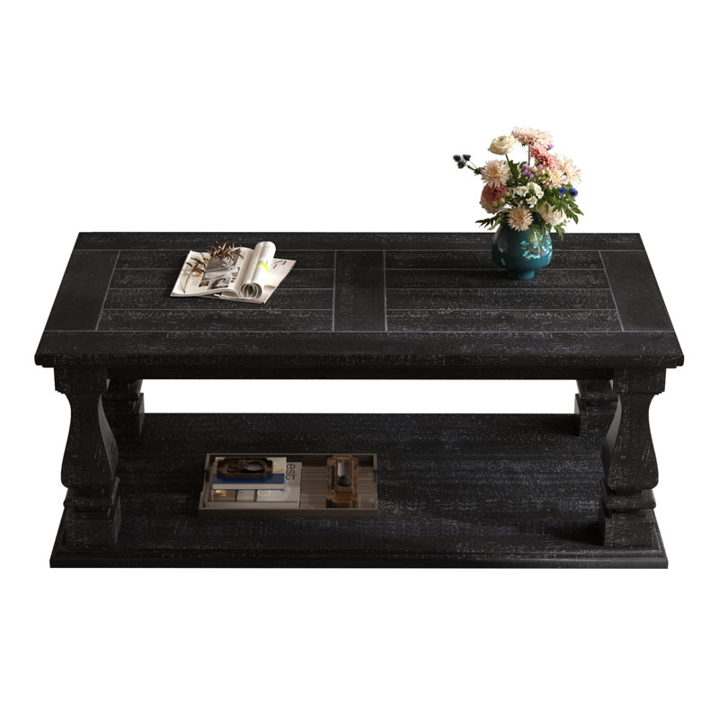 Table basse 47,24 "Farmhouse, Brun antique / brun noyer