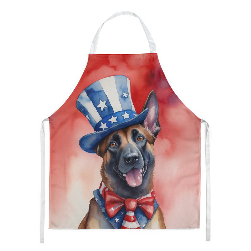 Patriotic American Apron, Belgian Malinois