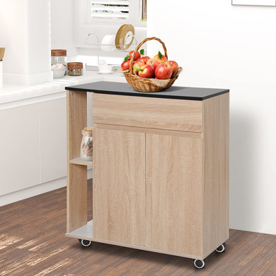 Sharadan Wood Kitchen Cart