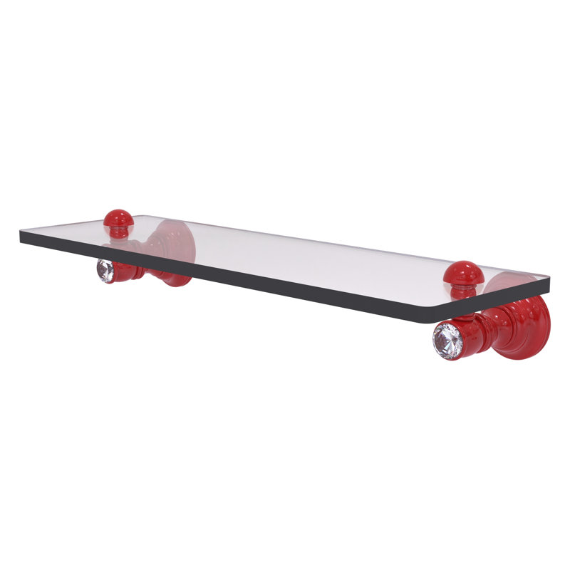 Tablette flottante Carolina, H 2,4 po x l 16 po x P 5,54 po, Rouge pompier