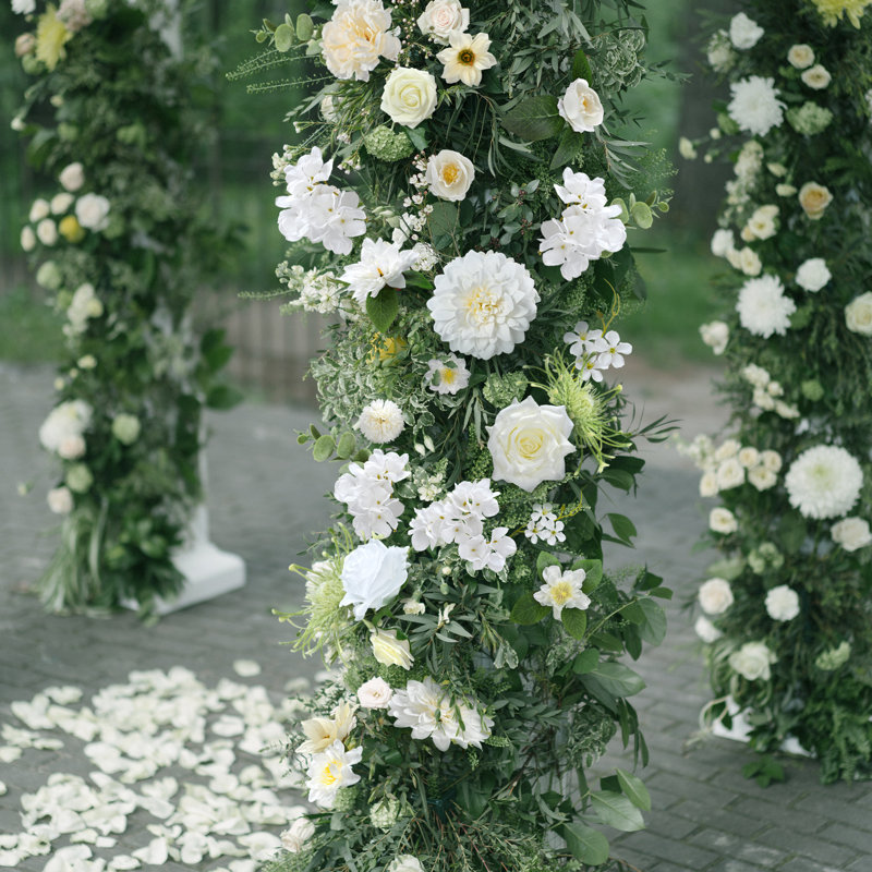 Boîte combinée de fleurs artificielles pour bricolage mariage bouquet de douche