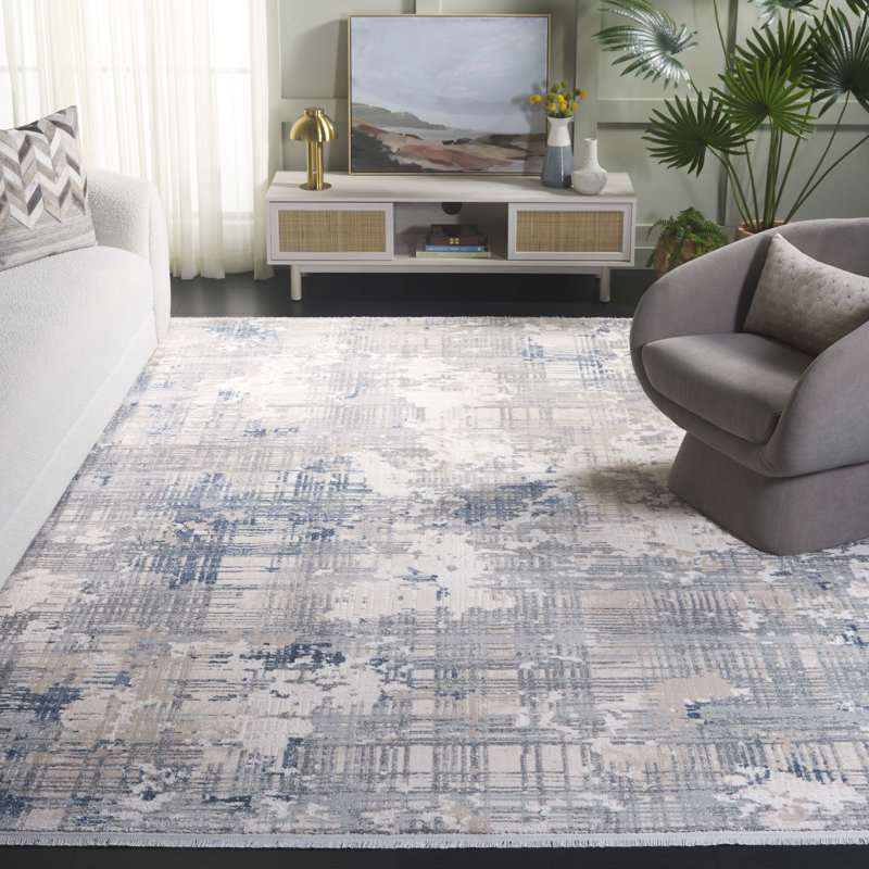 Tapis gris / bleu Emerald 544
