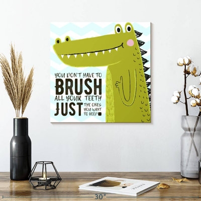 «Brush Dino», impression sur toile