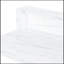Petit bureau blanc de 41,3 pouces avec espaces de rangement ouverts, coiffeuse moderne