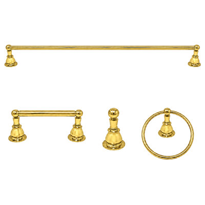Ensemble de quincaillerie pour salle de bain 4 pièces Rio Grande P4BRIO18