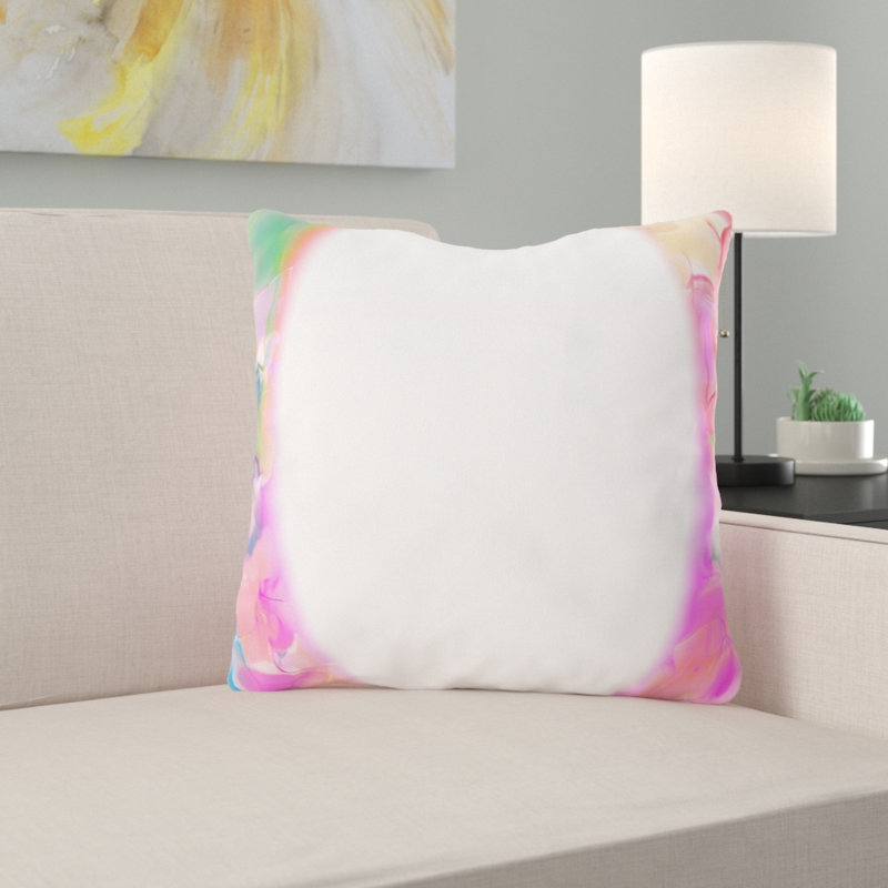 Coussin watercolour Walczak, Microsuède, Intérieur