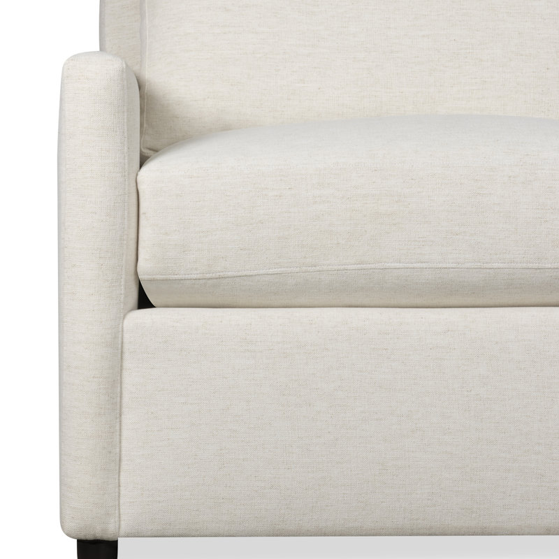 Canapé modulaire large de 150 po Damari, Chenille Nompton Snow Crypton®, Face à la gauche