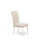 5 Piece Dinette Set for 4 Includes a Round Kitchen Dining Table and 4 Light Beige Linen Fabric Upholstered Parson Chairs, 42x42 Inch, Linen White-714845382-714845383