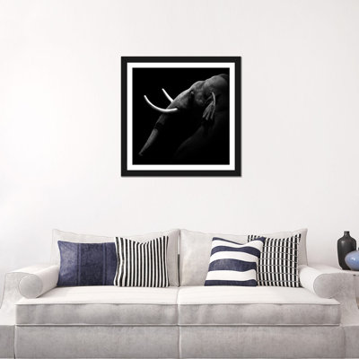 « éléphant i », impression sur toile