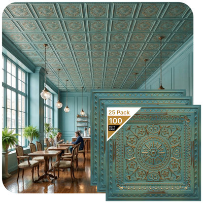 La Scala Drop-in or Glue-up PVC Ceiling Tile