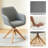 Upholstered Swivel Office Desk Chair-198951422