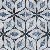 Cassis Hex Flower 8-5/8 In. X 9-7/8 In. Porcelain Vintage Wall & Floor Tile