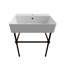 Lavabo de salle de bain console rectangulaire avec trop-plein Nuo 2-72894667