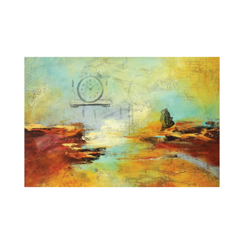 Paisaje Del Tiempo I by Gabriela Villarreal - Wrapped Canvas Painting, 20.32 cm H x 30.48 cm W