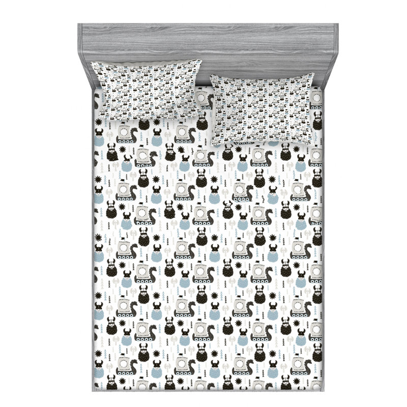 Microfiber Sheet Set, Full Sheet Set with Fitted Sheet