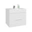 Meuble-lavabo de salle de bain avec lavabo, 1 tiroir, blanc-868652002