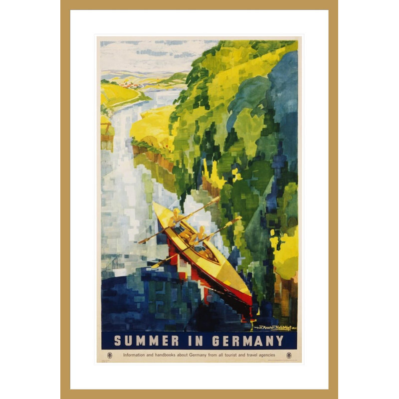 Été en Allemagne par Werner Von Axster, H 41,5 po x l 28,88 po